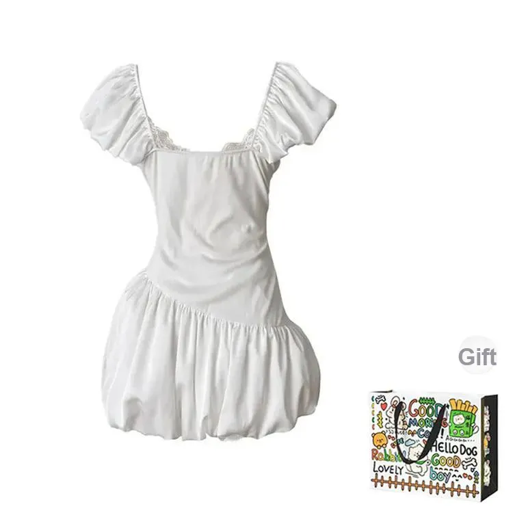 OURUOKE Short Sleeved Dress Women's-1