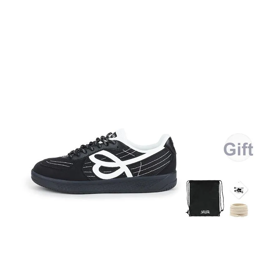 WE FLOWER Skateboard Shoes Unisex Low top Black