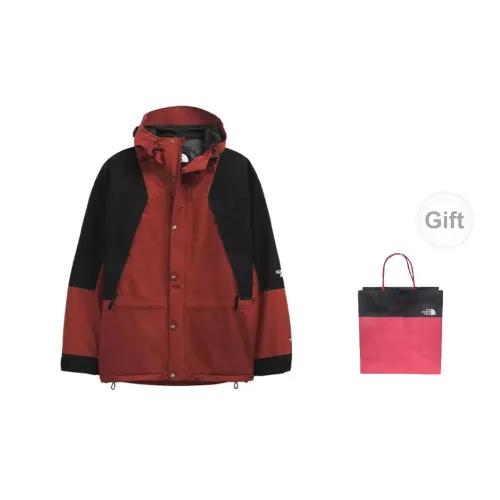 THE NORTH FACE 1994 Collection Windbreaker Jackets Unisex Red+Gift Bag