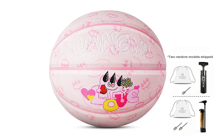 Kuangmi x Claw Money PU Basketball Pink Size 7 Street Unisex-0