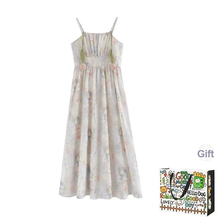 HAPG Slip Dresses Women's Floral Shopping Bag