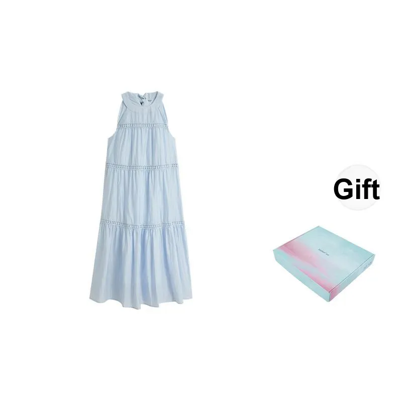 Inman Sleeveless Dress Women's Light Aqua Blue