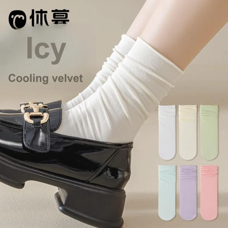 Temooues Mid Calf Socks Women's Shopping Bag Combo Set-5