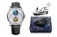 Silver Case White Dial Black Leather Strap