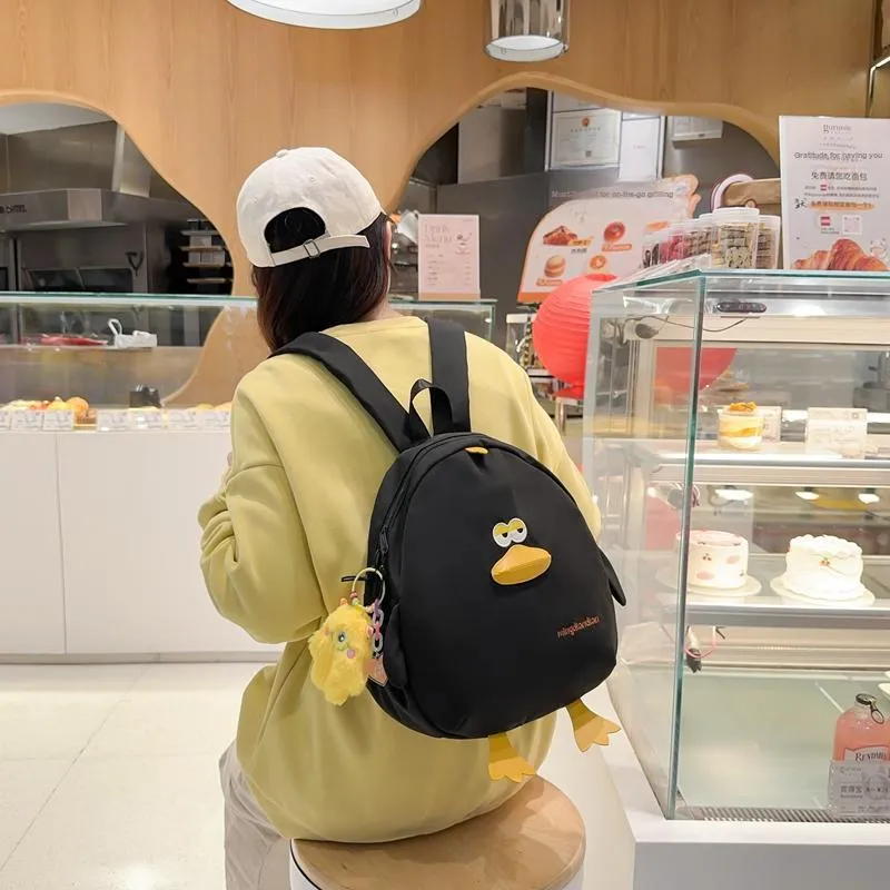 LETOO Nylon Backpack Regular Unisex Yellow/White/Black-9