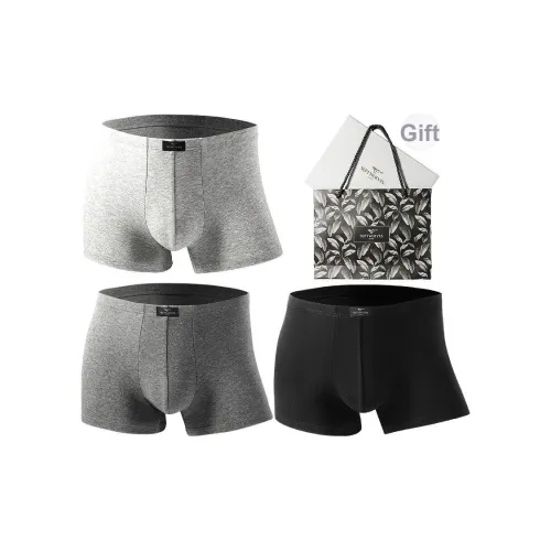 SEPTWOLVES Нижнее белье Подарочная коробка Все Season Мужской 3 шт В комплекте с коробкой+Сумка для покупок