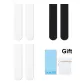 [Calf Socks 40cm]2 Pack White+1 Pair Black (Combination Saves 40 Yuan, Comes with Washing Bag)
