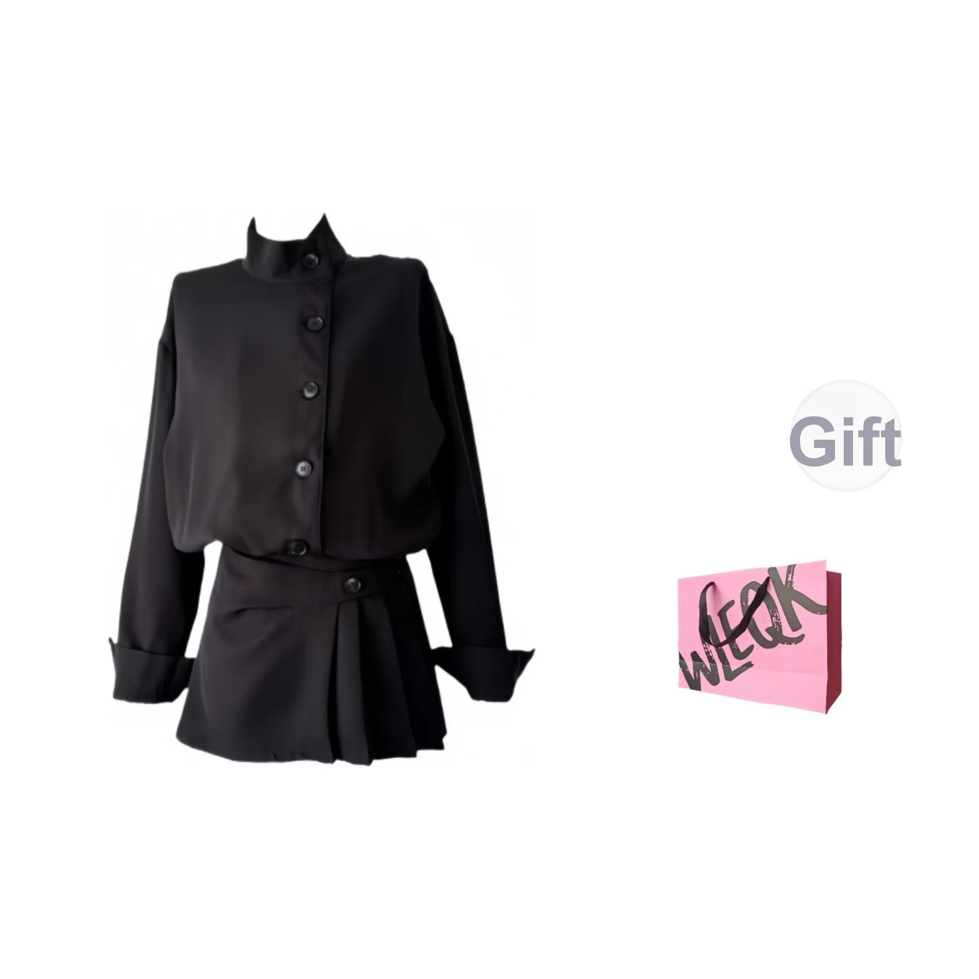 WLEQK Длинное платье с длинными рукавами женское