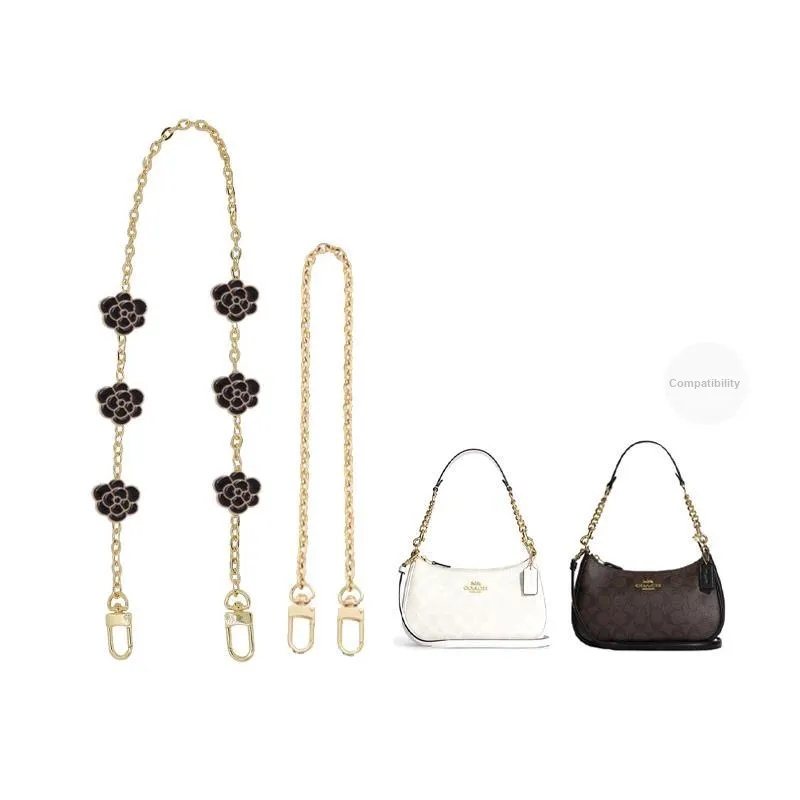 Metal Bag Shoulder Strap Women's Gold-16