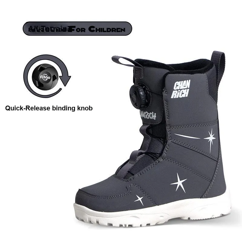 Snow Know The Answer SKTA x CHANRICH Single Snowboard Ski Boots Kids'-1