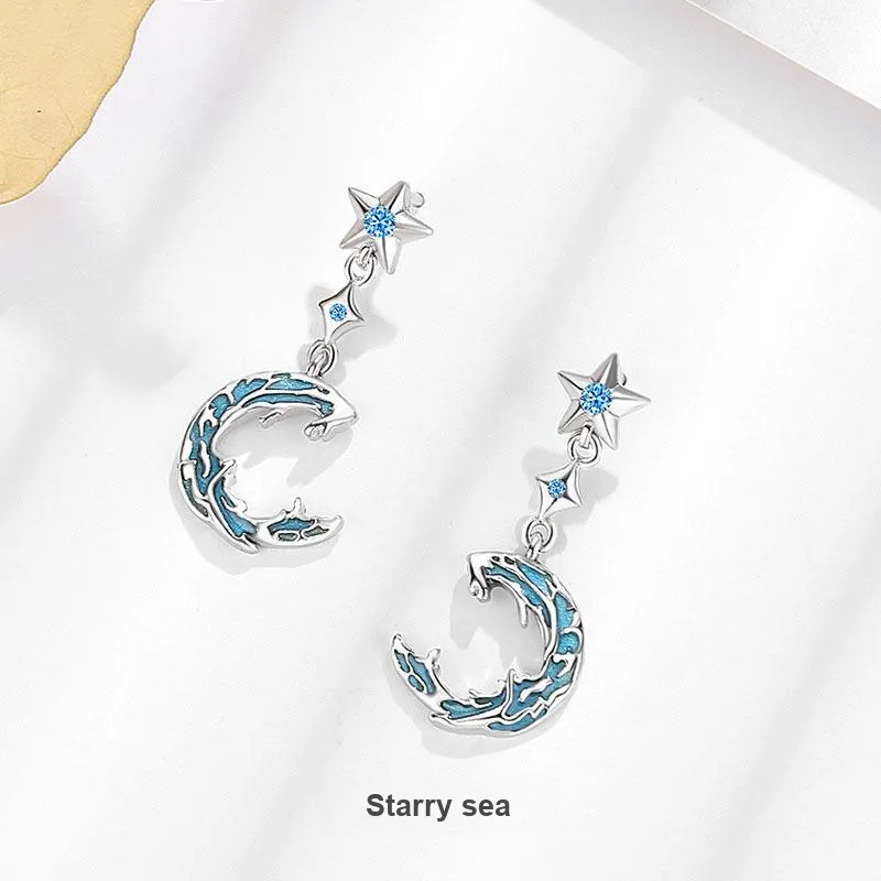 KEMLAIDA S925 Silver Earrings Women's-1