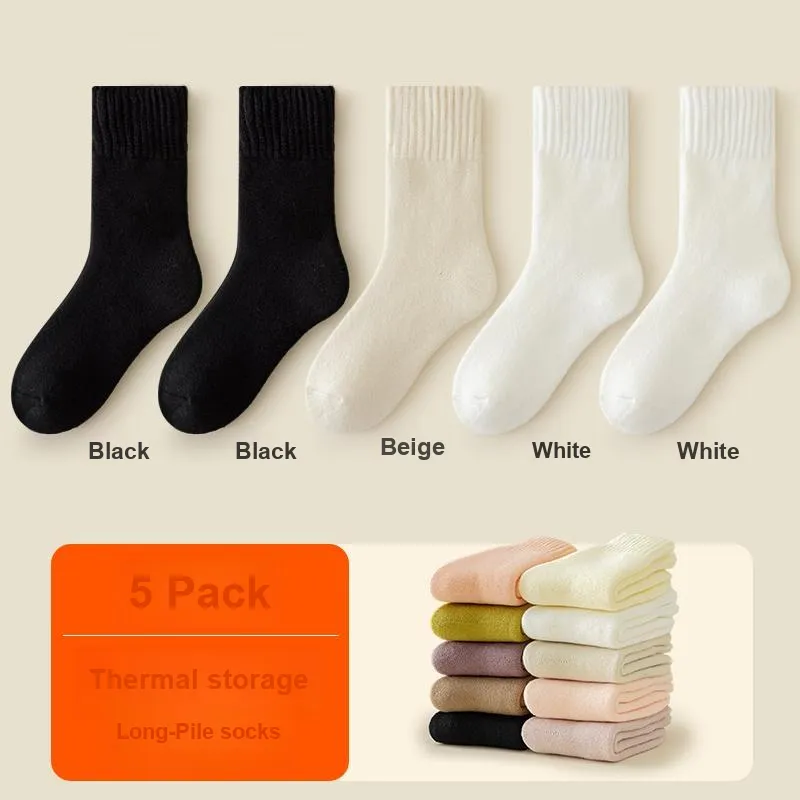 H YXIANG Mid Calf Socks Women's Combo Set-25