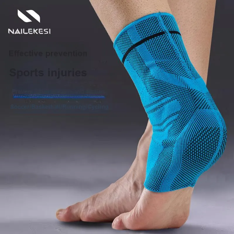 NAILEKESI Ankle Braces Soccer Basketball Running Cycling Skiing Unisex Nylon Elastane-5