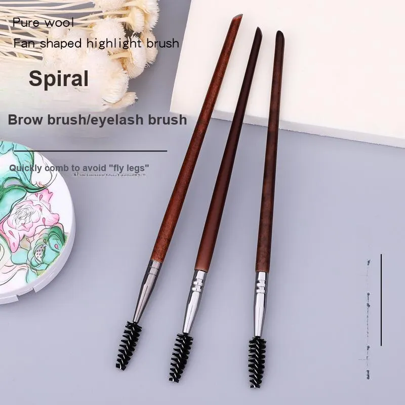 XIBI Eyebrow And Eyelash Spiral Brush With Long Flexible Nylon Bristles For Curling And Shaping Eyebrows And Eyelashes-1
