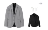 Gray (Comes with Brooch+Black Shirt)