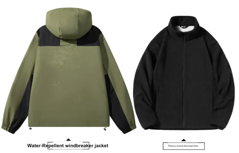 LA'T.WEEKEND Spring Windbreaker Coats Unisex Thickened And Fleece Lined/Regular Optional-38