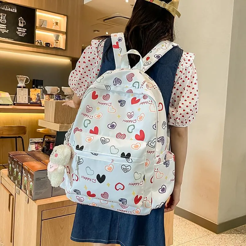 Travel Nylon Backpack Regular Unisex Multicolor-12