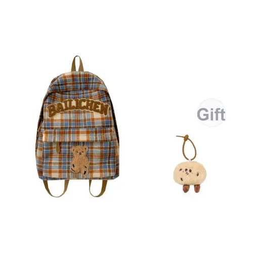 KAMLUI Шерстяной рюкзак унисекс синий оранжевый бежевый кофейный клетка красный синий кофейный синий хаки клетка