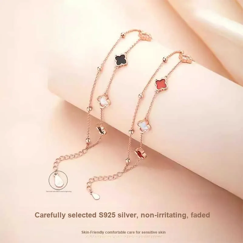 UZIID 925 Sterling Silver Bracelets Women's Rose Gold-3