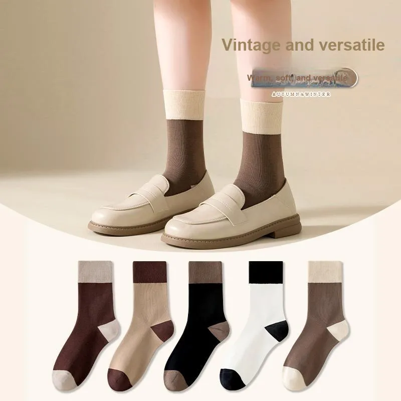 Cotton Gene Mid Calf Socks Women's 5 Pack-12