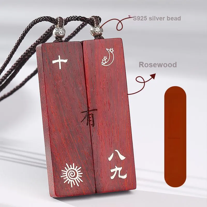 MUSHENGYUAN Rosewood Pendants Unisex-2