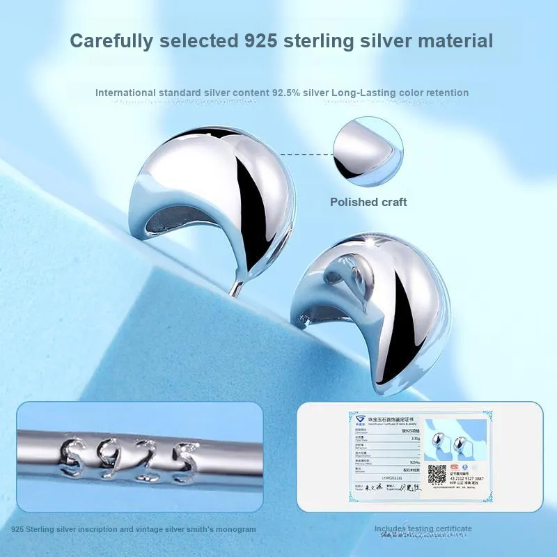 LAOYINJIANG S925 Silver Earrings Women's-5