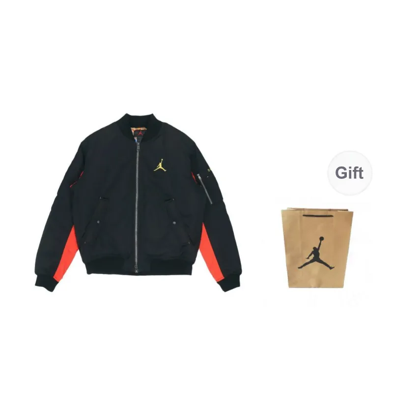 Jordan Jacket Unisex Black Shopping Bag Included-0