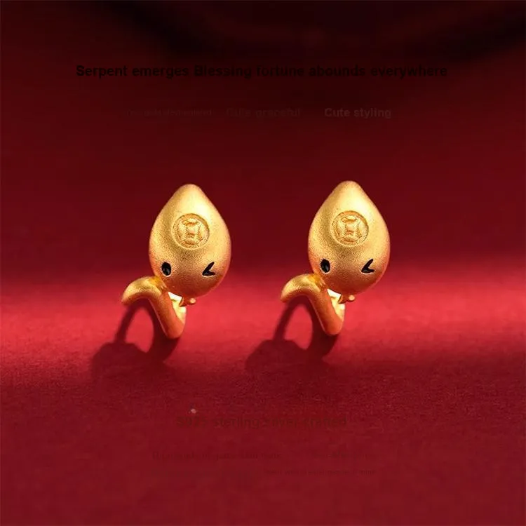 JOLLY NOTE S925 Silver Earrings Women's Good Luck-3