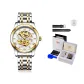 Gold White[Luxury Box+Leather Strap]