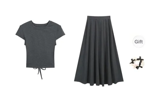 TURN UP Two Piece Skirt Sets Women's