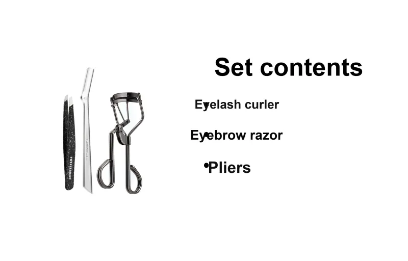 TWEEZERMAN Eyelash Curler Tweezers Eyebrow Razor Set Make up Tools Silky Curling-1