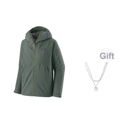 Patagonia Granite Crest Пихтовый зеленый + с ожерельем Унисекс Ветровки