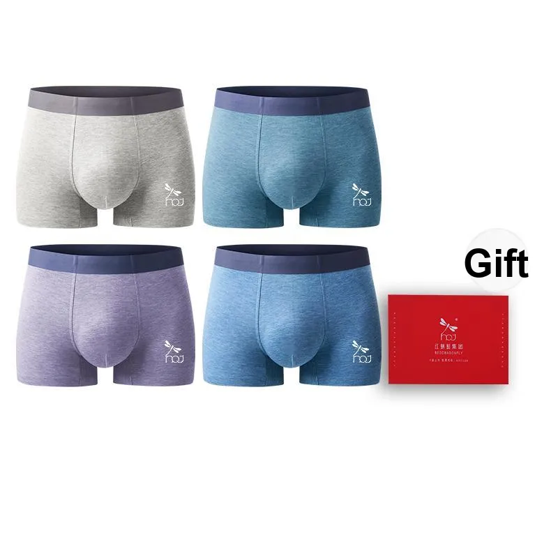 RED DRAGONFLY 50S Modal Underpants Men's 4 Piece Gift Box Sets