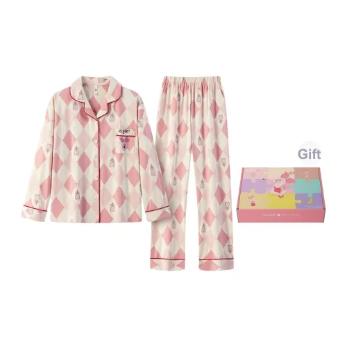 Gongdie X Disney Пижамный комплект Женские Розовый Набор в подарочной коробке