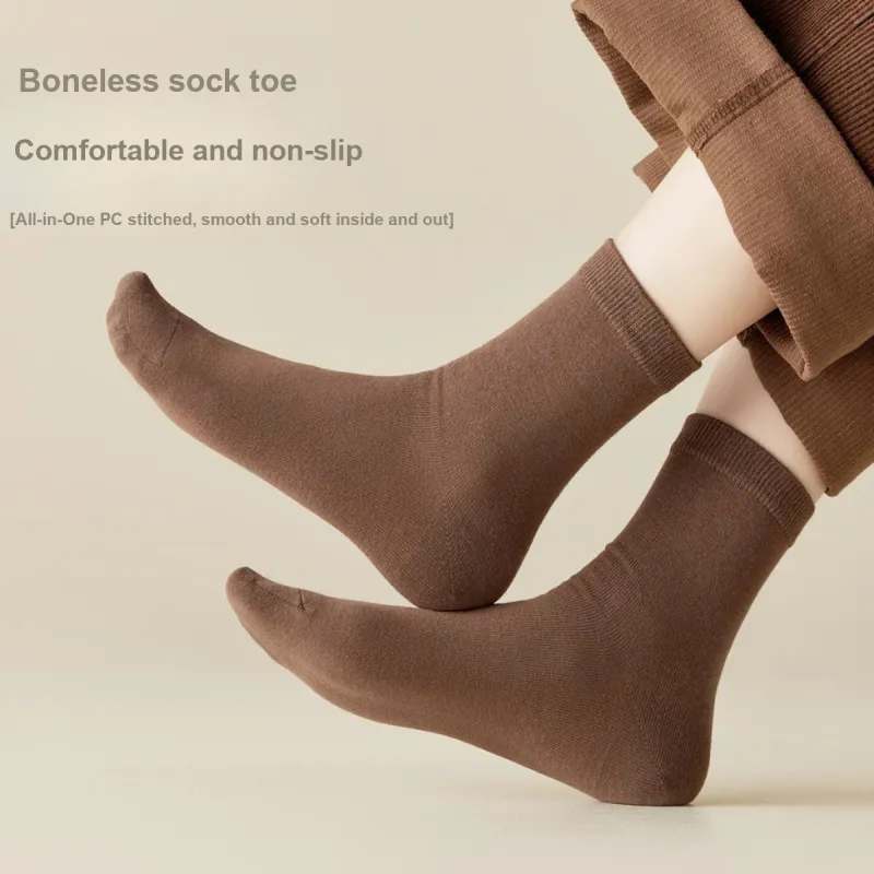 MIIOW Mid Calf Socks Women's 5 Pack-5