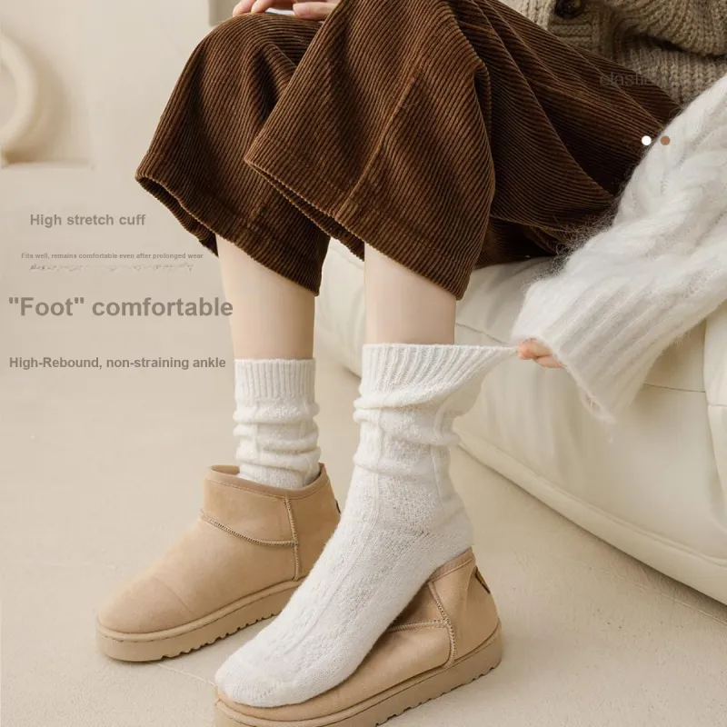 MIIOW Mid Calf Socks Women's Combo Set-4