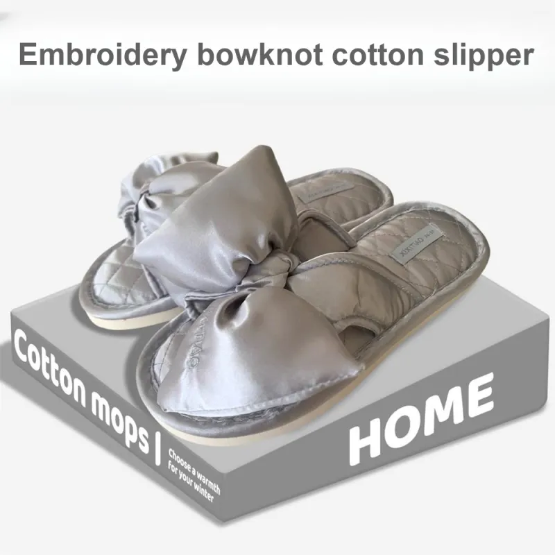 SHIGUDE Cotton Linen Blend Slippers Unisex Red-17