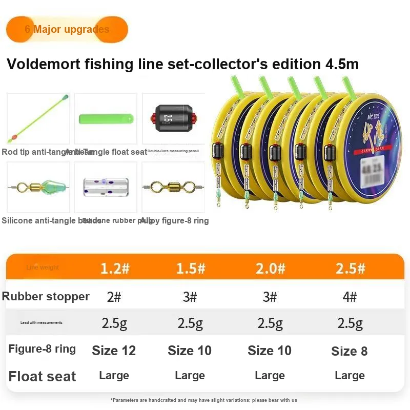 Jiadiaoni Fish Line Main Line Pack Of 5-4