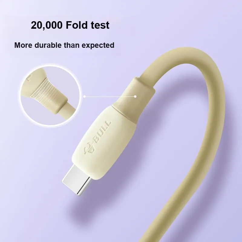 BULL G JCC110C 1m Type C To Type C Anti Collapsible Cables-4