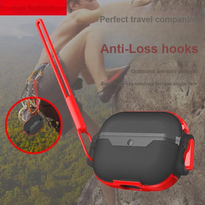 Yoobao Compatibility AirPods1/2/3/4/pro/pro2 TPU Snap Lock Matte Impact Resistant Headphone Cases-5