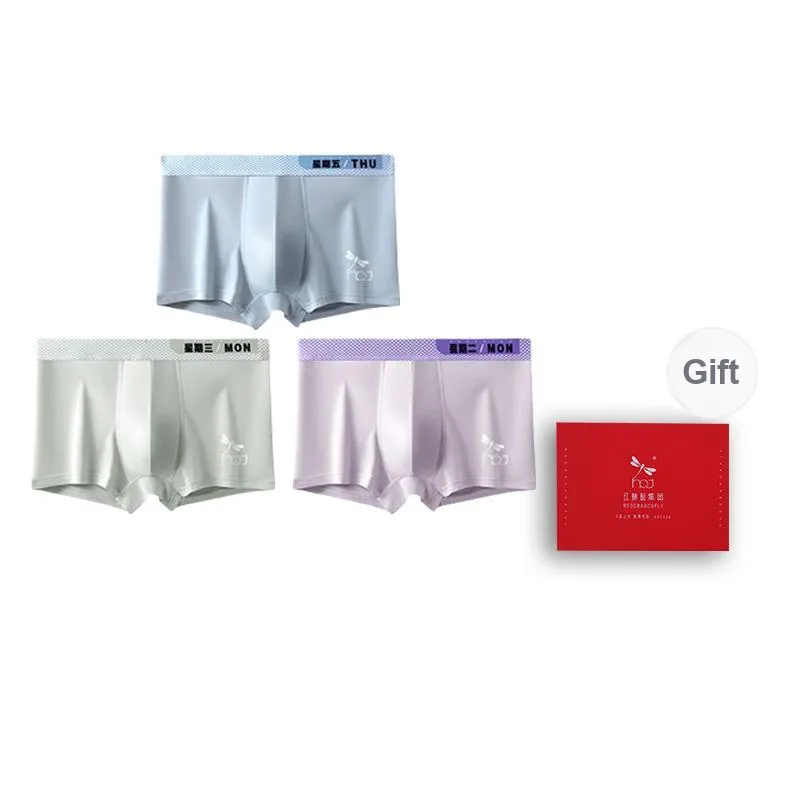 RED DRAGONFLY Cotton Panties Men's 3 Pack Gift Box Set-8