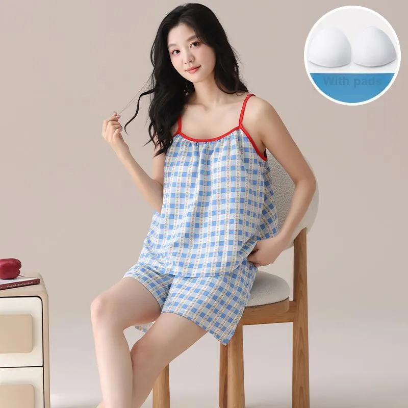 Sleeping Beauty Pajama Set Women's Sky Blue-2