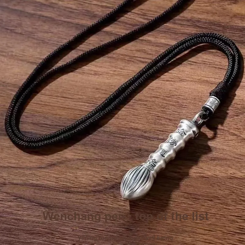 LIUXIN 999 Fine Silver Foot Silver Pendants Unisex-2
