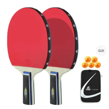 PEAK Ping Pong Paddles Unisex All Wood Black Red Double Beat