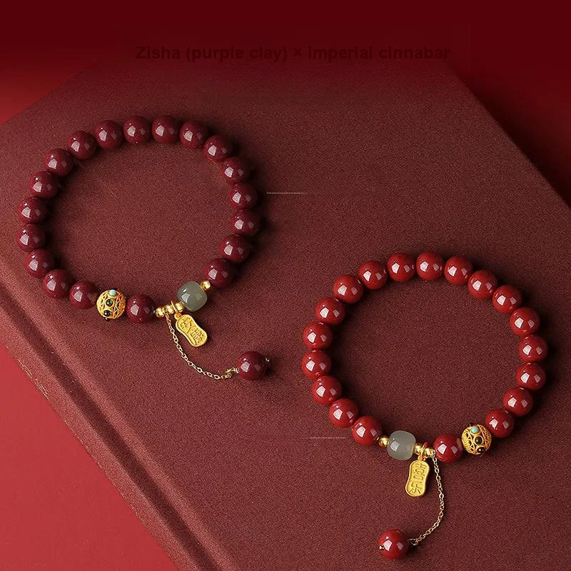 Regalrose Cinnabar Jade Bracelets Women's-3
