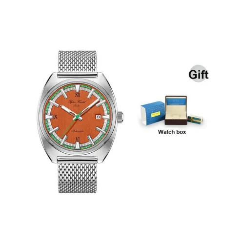 BJORN HENDAL Механические часы Movement унисекс, 40 мм, апельсиновый