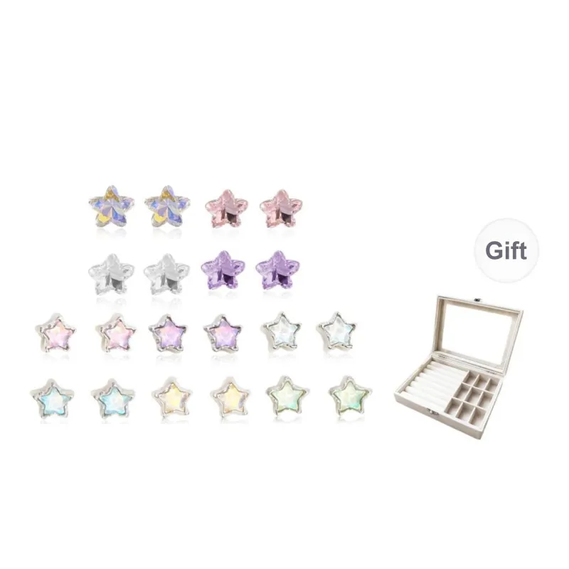 Shiban Alloy Stud Earrings Women's-15