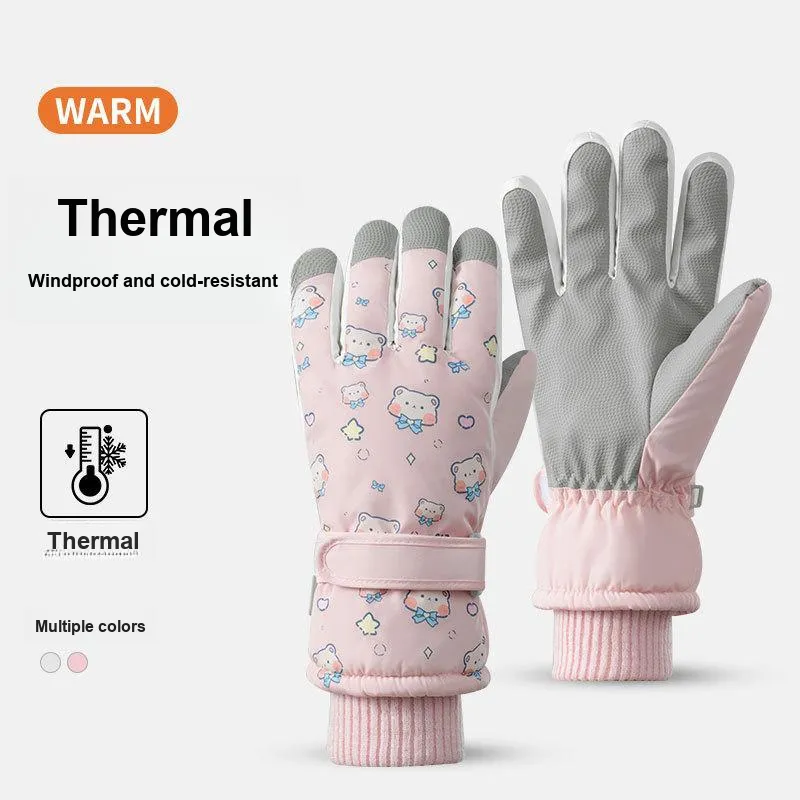 TANLU Ski Gloves Gloves Women's-5