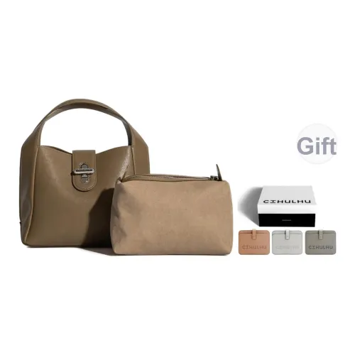 Cthulhu Коровья кожа Сумка через плечо Сумка Средний Женские Экрю черный Хаки