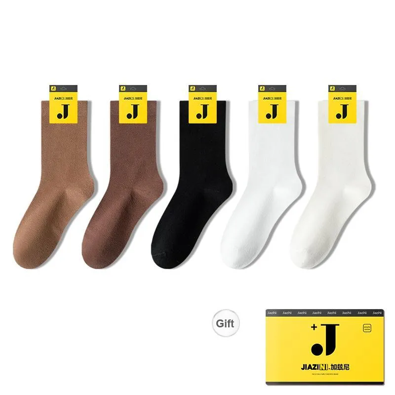 JIAZINI Mid Calf Socks Women's 5 Pack-24